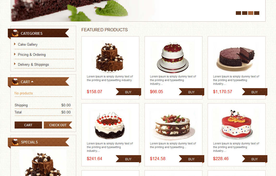 Yummy Cake Shop Theme for eCommerce Bakery Owners!!