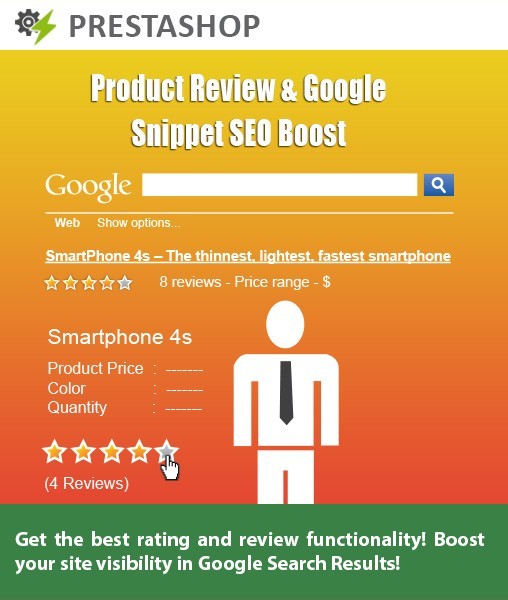 Highlight Product by PrestaShop Product Rating and Review with Google Snippets Module – Features