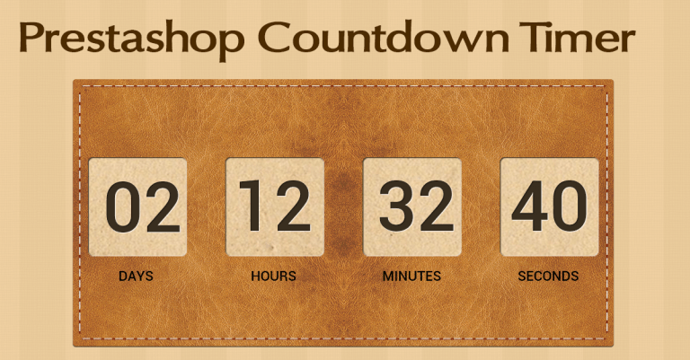 PrestaShop CountDown Timer – Keep Promotional Offers for Limited Period