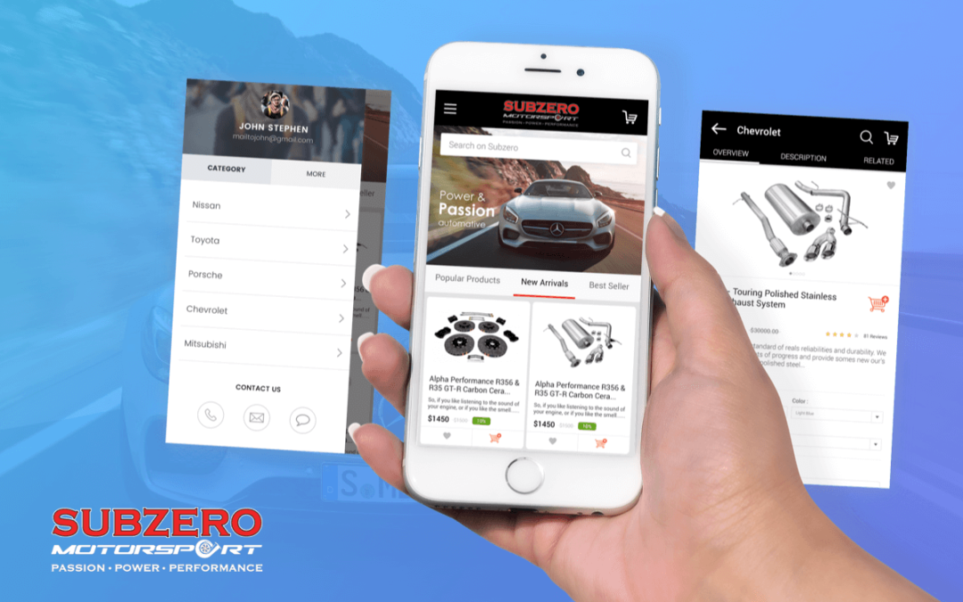 Subzero Motorsports mCommerce Application