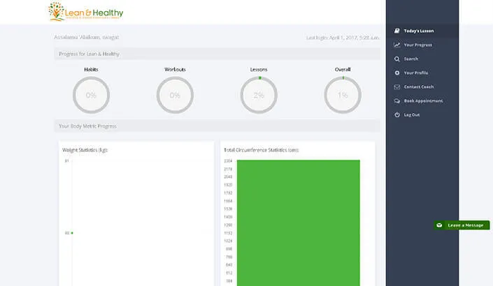 Lean and Healthy Screen 6